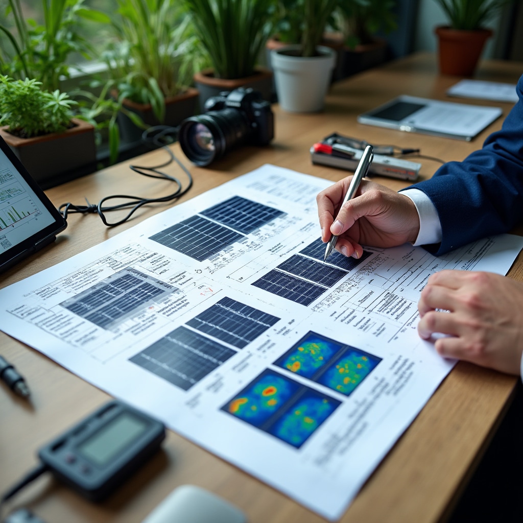 Comprehensive solar system inspection report with photos